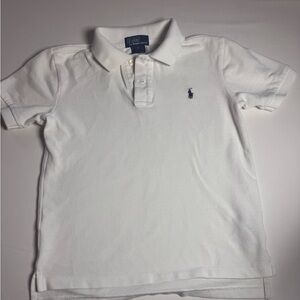 Polo Ralph Lauren Boys Classic White Polo Shirt size 7 in excellent condition